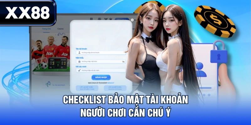Checklist bảo mật tài khoản người chơi cần chú ý